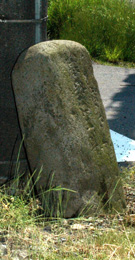 成田道大崎坂下道標の左面写真