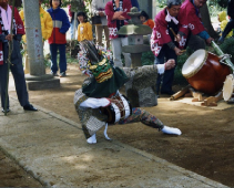 上岩橋の獅子舞