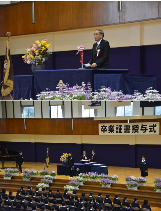 酒々井中学校卒業式