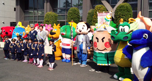 春の交通安全運動出動式の写真