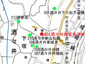 [酒々井麻賀多神社の地図画像]