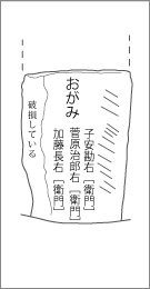 旧東金道馬橋鷲尾余道標の左面文字