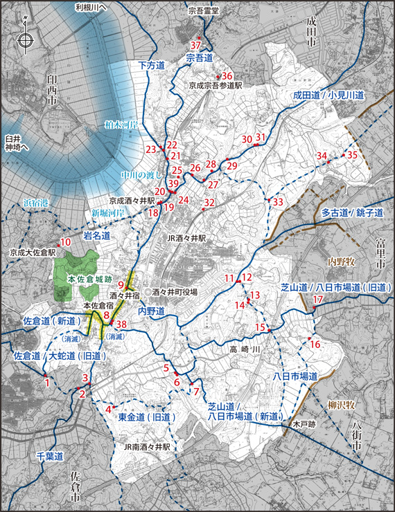 酒々井町全図